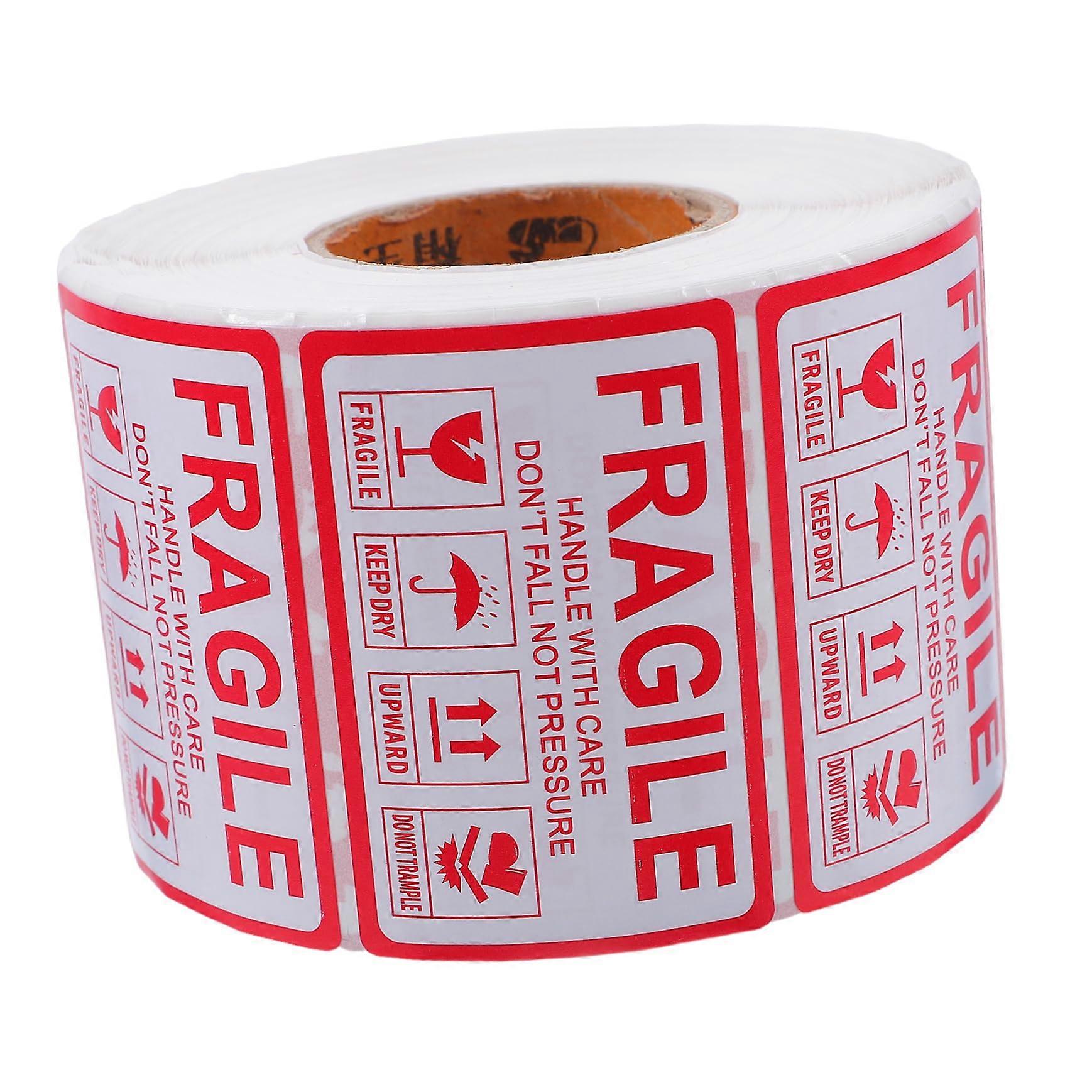 1000pcs Fragile  Labels Roll with Strong Adhesive and  Visibility for Moving Boxes Packaging