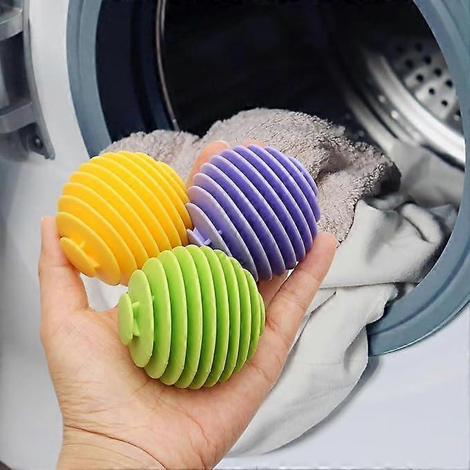 Reusable Silicone Laundry Balls 3Pack for Tangle Washing, Wrinkle Reduction and Lint Capture