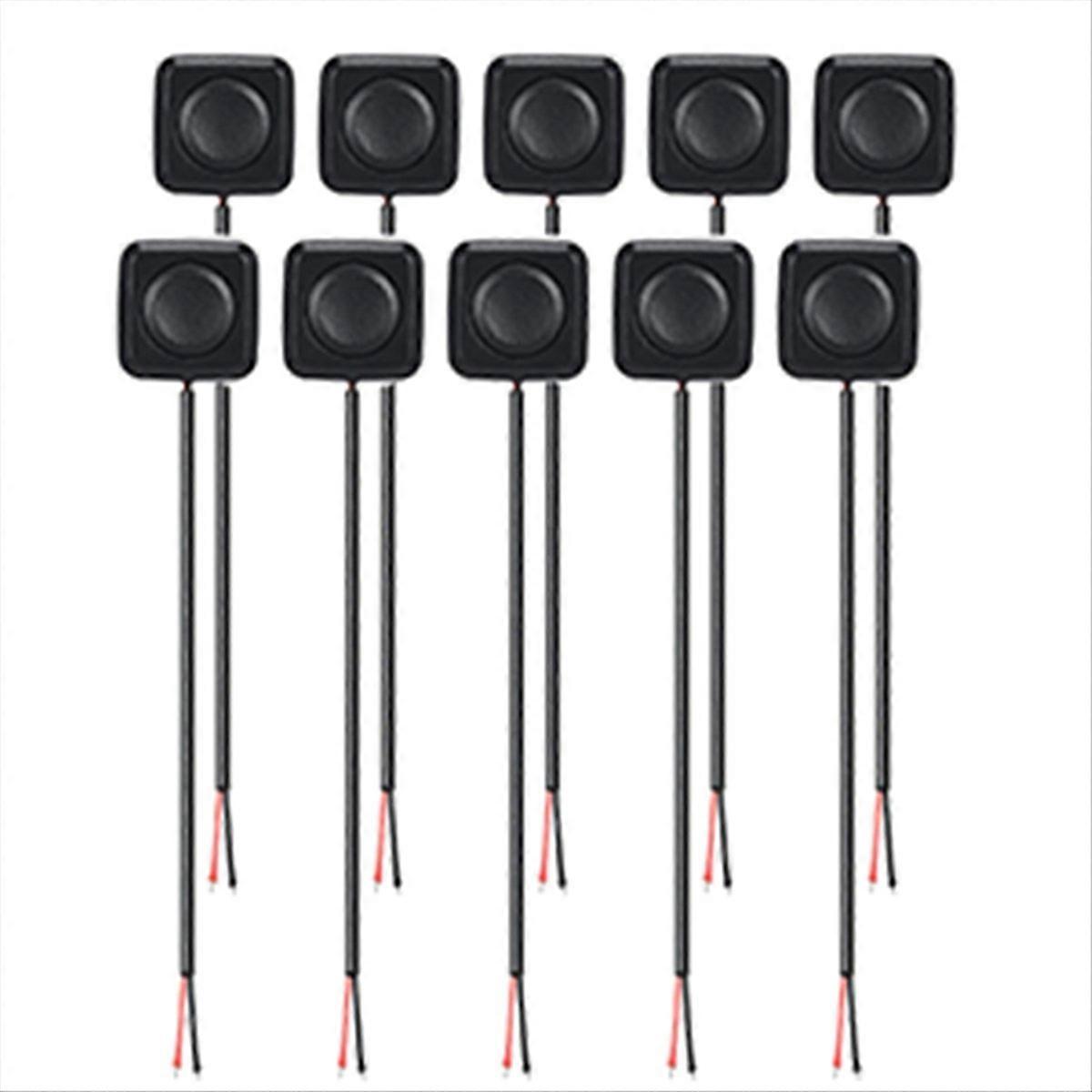 10Pcs 12V/24V Mini Momentary Push Button ON/Off Switch, Surface Mount