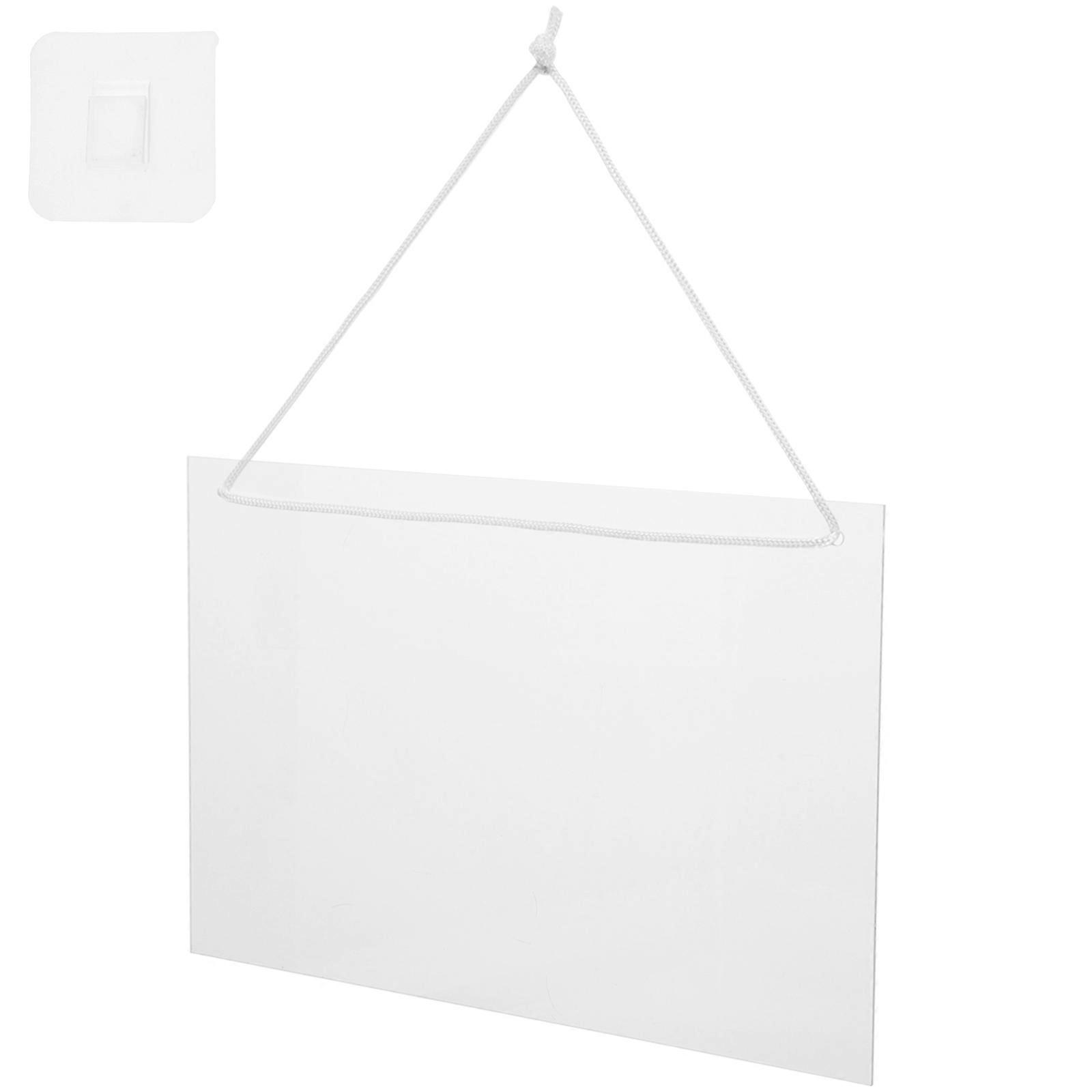 Acrylic Hanging Memo Board for Writing with 4Sets Transparent Design