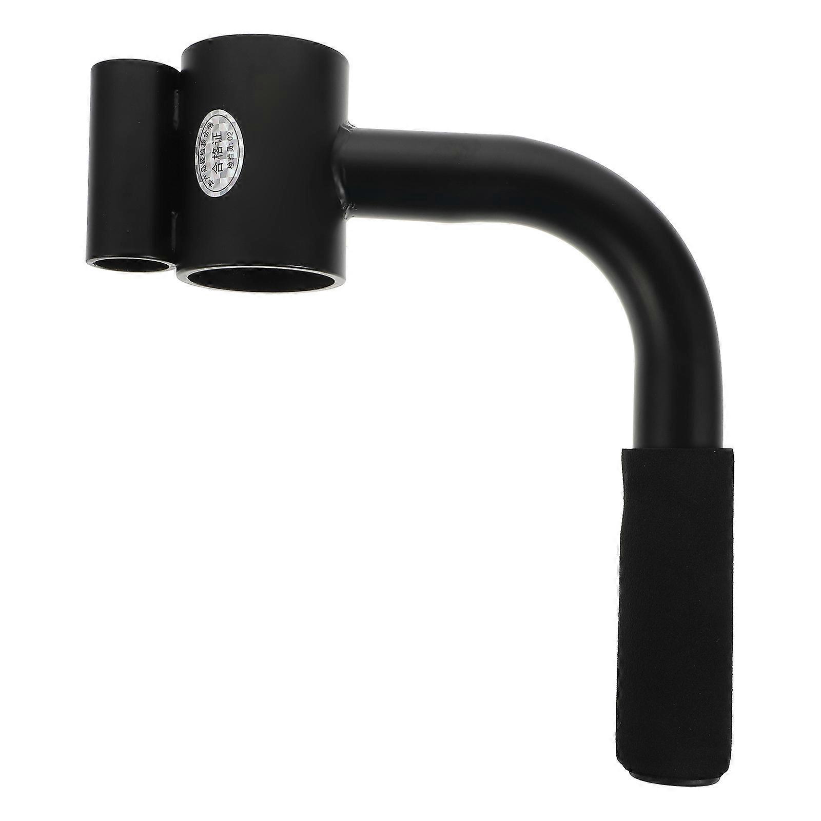 Hard Pull Handle Deadlift Bar for Back Pulling Equipment 1Pcs Black Steel