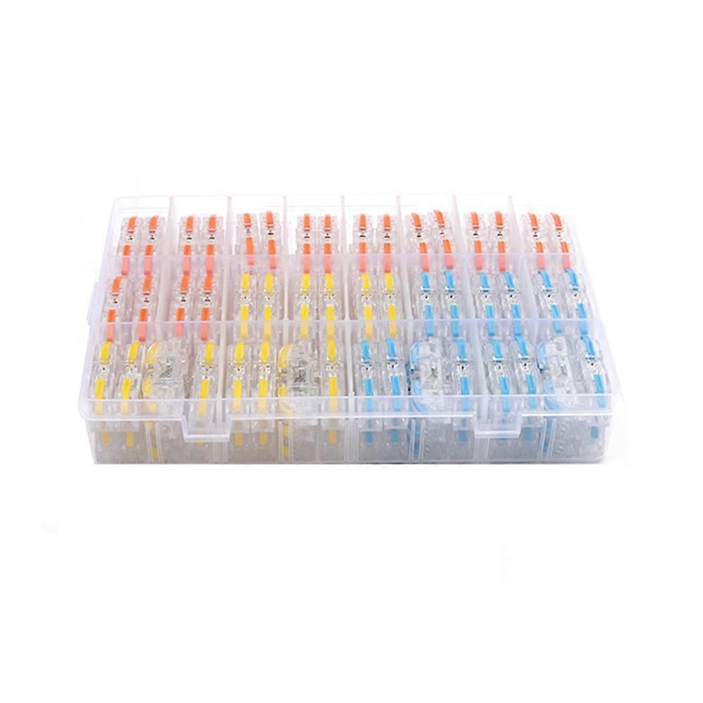 100Pcs Wire Connectors Inline Wire Cable Connector Quick Compact Cable Connector Transparent Supports Splicing