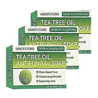 Tea Tree Soap for Face & Body Acne, Athlete's Foot, Tinea, Folliculitis Ringworm Jock Itch 25-26s