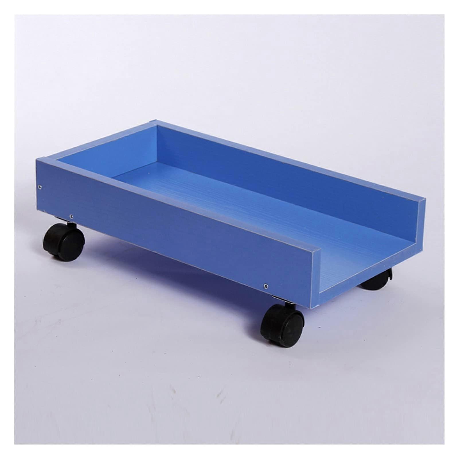 CPU Tower Stand with Wheels Adjustable Under Desk Computer Tower Holder Blue DustReducing Design