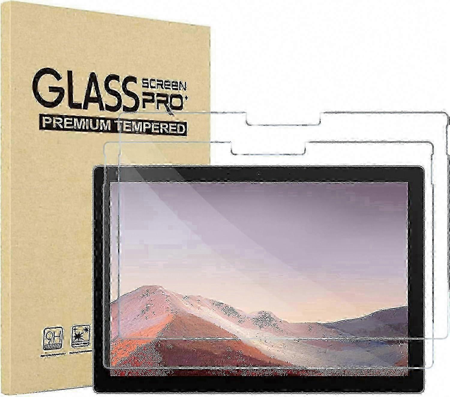 2 Pack Tempered Glass Screen Protector Compatible for Microsoft Surface Pro 4/5/6/7/7+ 12.3 Inch