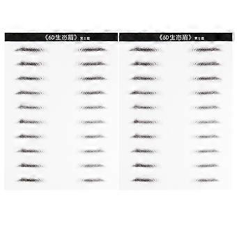 Artificial Eyebrow Patch for Men Hair-Like Simulation Waterproof 20Pairs