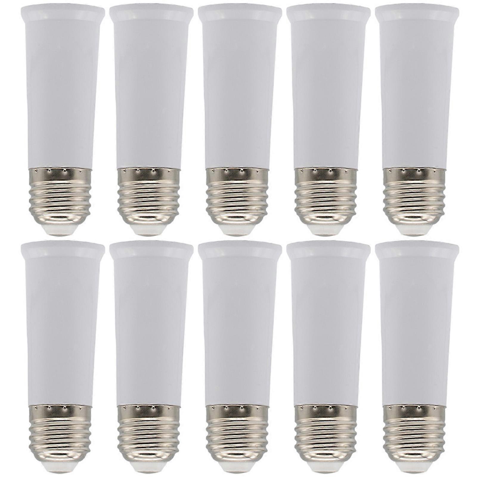 E27 Bulb Socket Extender for Light Bulb 10Pcs White Plastic Extension