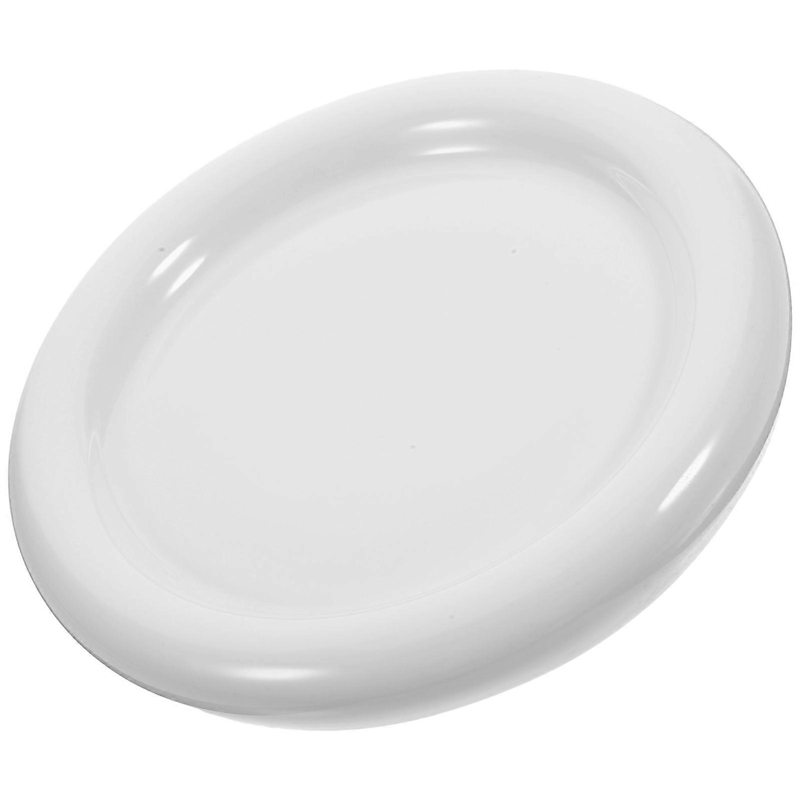 Ceramic Plate Round Shape Plate for Serving White