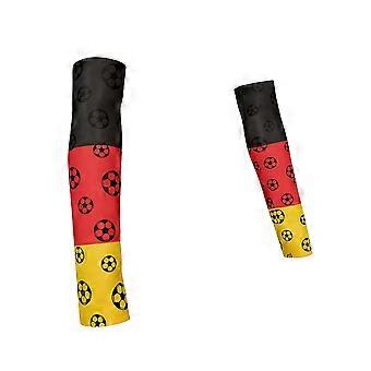 Armstulpen mit Nationalflaggenmotiv, kühlende Sport-Armstulpen, Kompressionsärmel für Fußballfans (Herren und Damen)