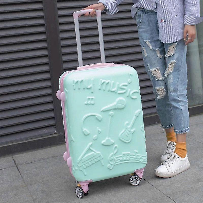 Graspdream 24 polegadas carrinho mulheres roda universal versão coreana moda bagagem vs trolley caso bonito mala de viagem de 20 polegadas
