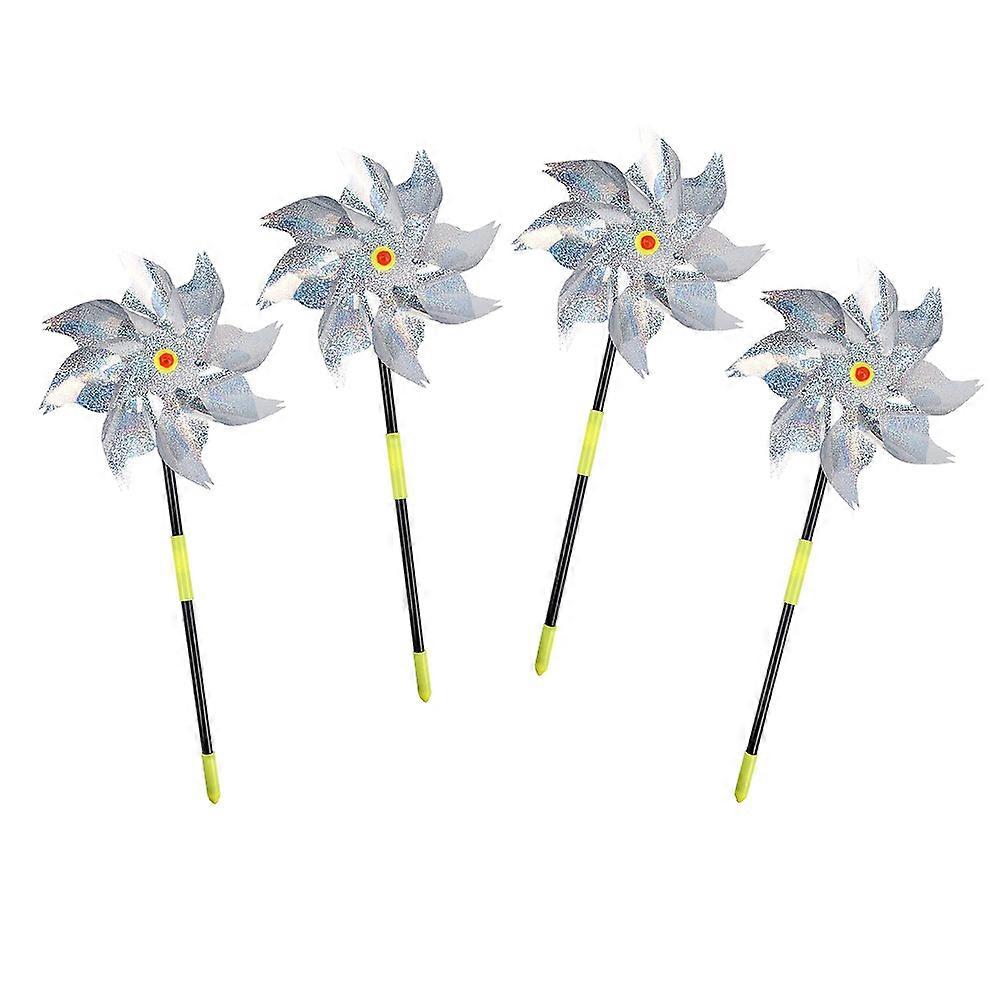 4pcs Reflective Bird Repeller Windmill Shape Bird Repeller Deterrent Bird Tool