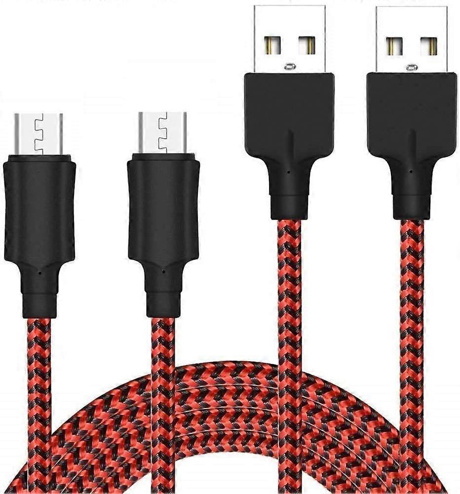 USB Data Cable Android Data Cable 2M 2 Pack Nylon Braided USB Data Cable