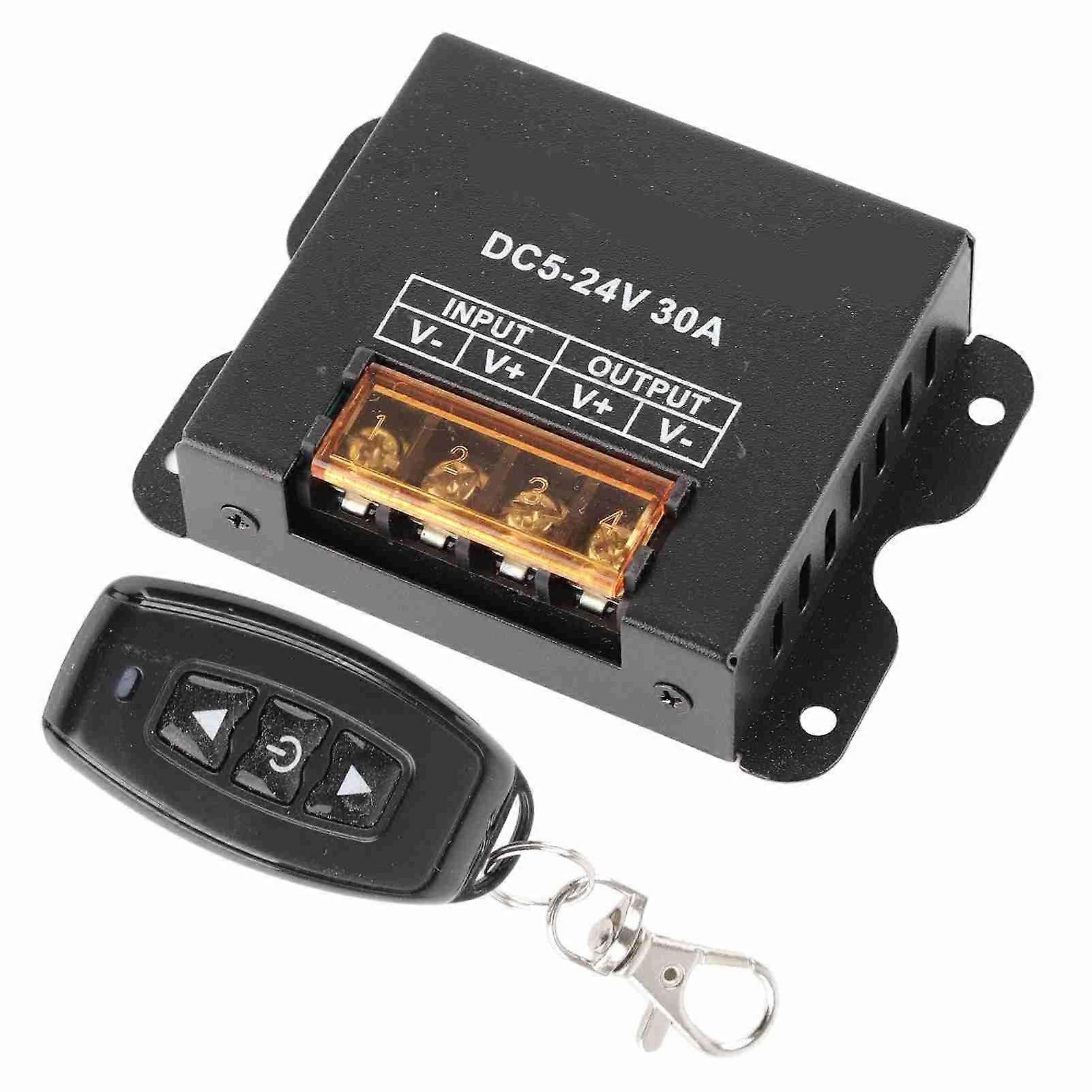 LED Single Color Dimmer Controller 3 Keys RF Large Power Cordless Remote Control