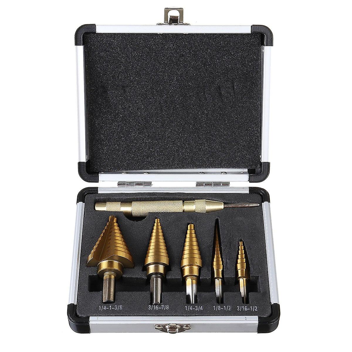 3/5/6Pcs Hss Step Drill Bit Set Cone Hole Cutter