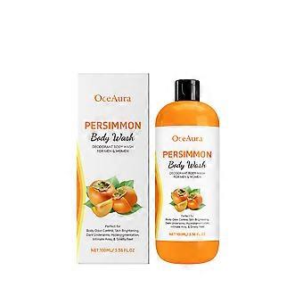 OceAura Persimmon Fresh dusjsåpe, fukter og renser huden skånsomt, gjør den glatt og delikat, fuktighetsgivende med planteekstrakt