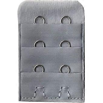 1 peça Mulheres Bra Strap Extender 3 Fileiras 2 Ganchos Espaçamento Fecho Brassiere Ferramentas de costura (cinza prata)-Yvan