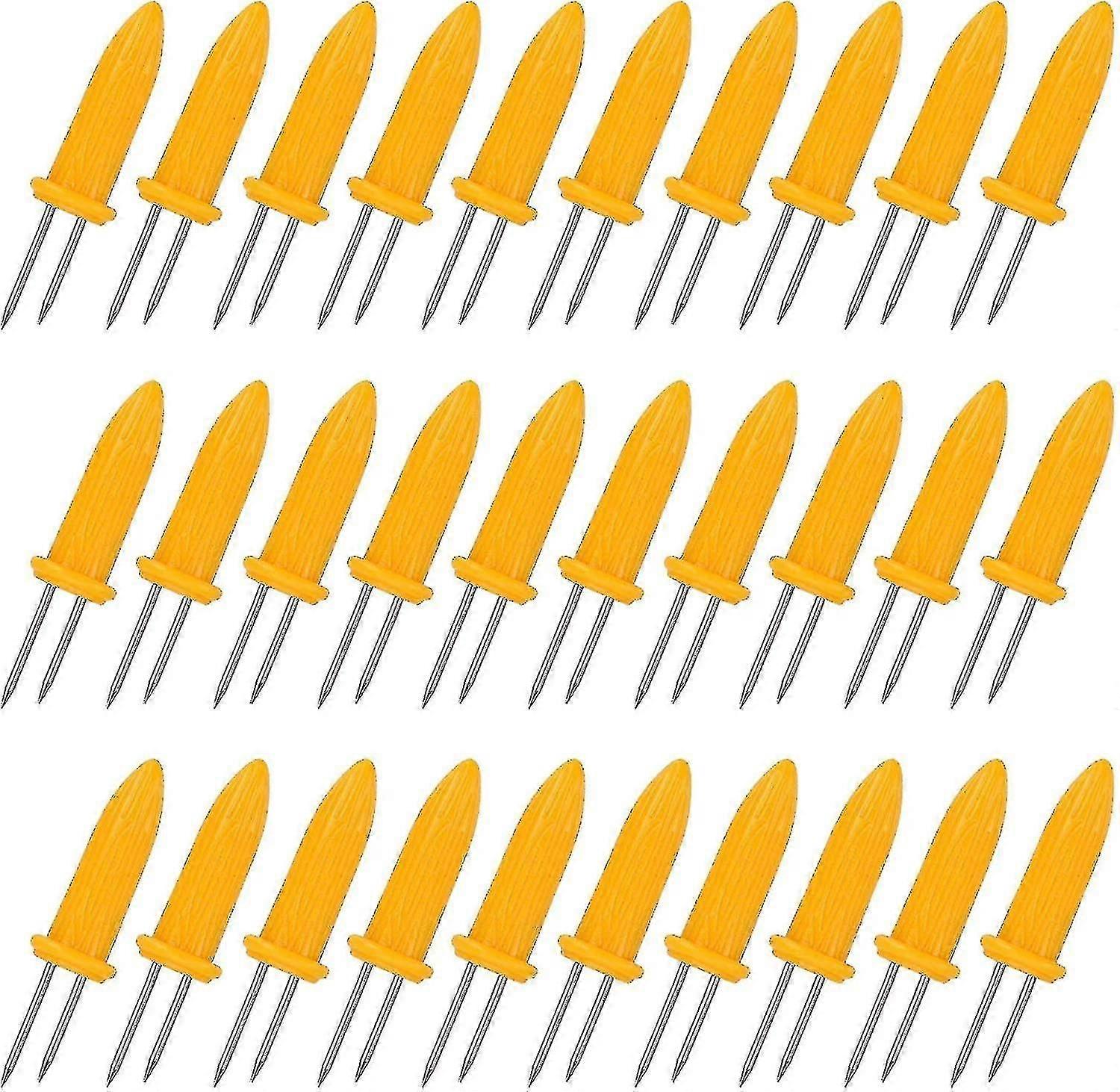 30-pack Corn Rack Large Stainless Steel Rack, Double Fork Rack