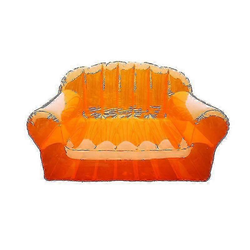 Inflatable Sofa Seat, Transparent Sequin Lazy Sofa-pad2