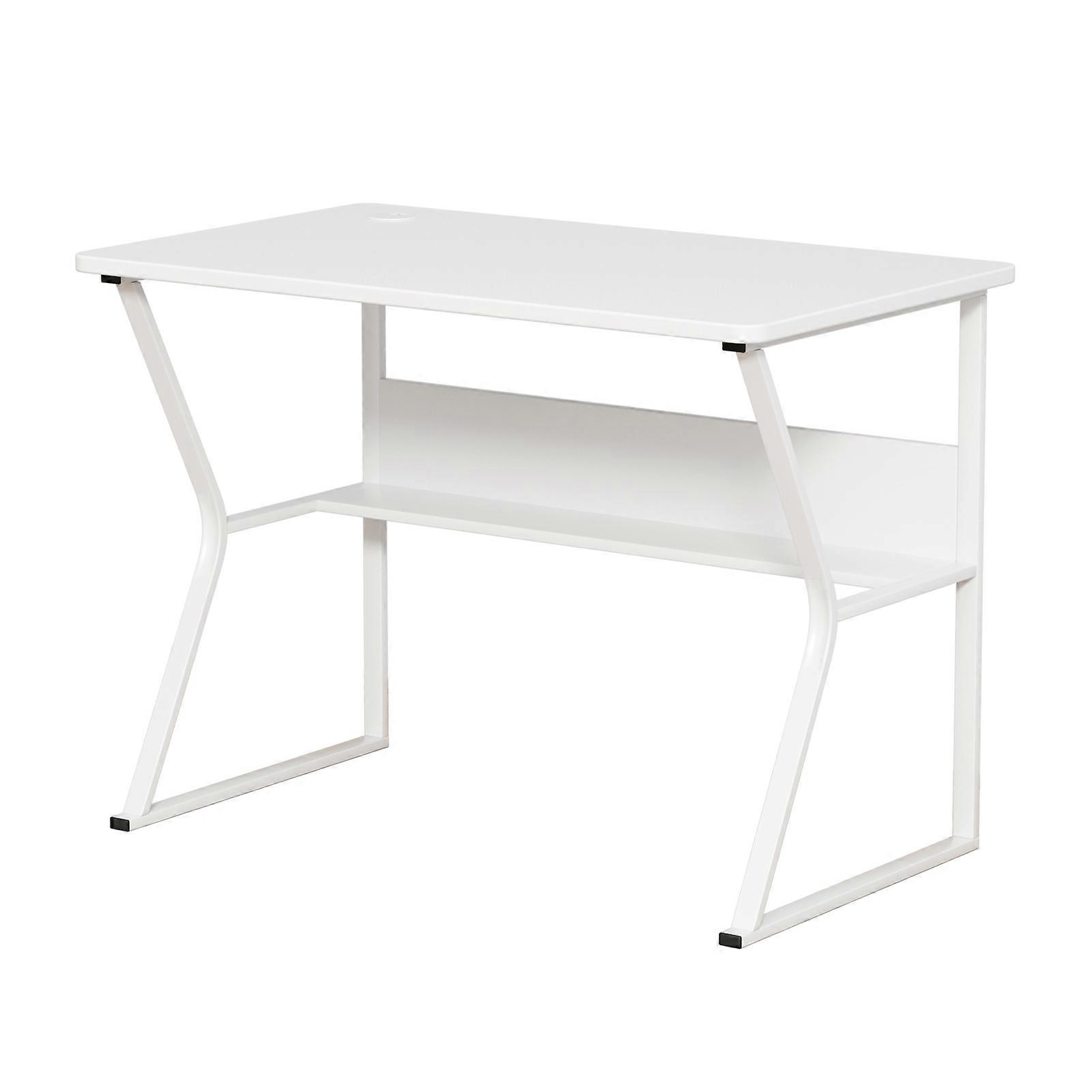 Computer Table with Sturdy Metal Frame for Student Use