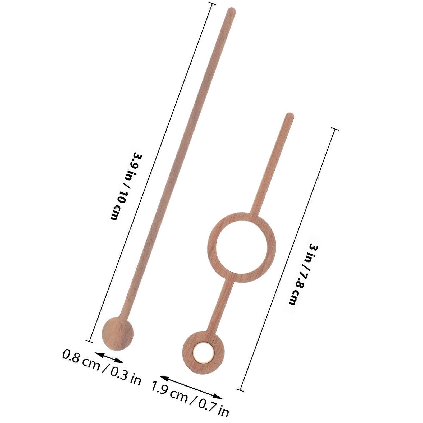 1Set DIY Solid Wood Clock Hands Kit for Wall Clock Pointer Replacement