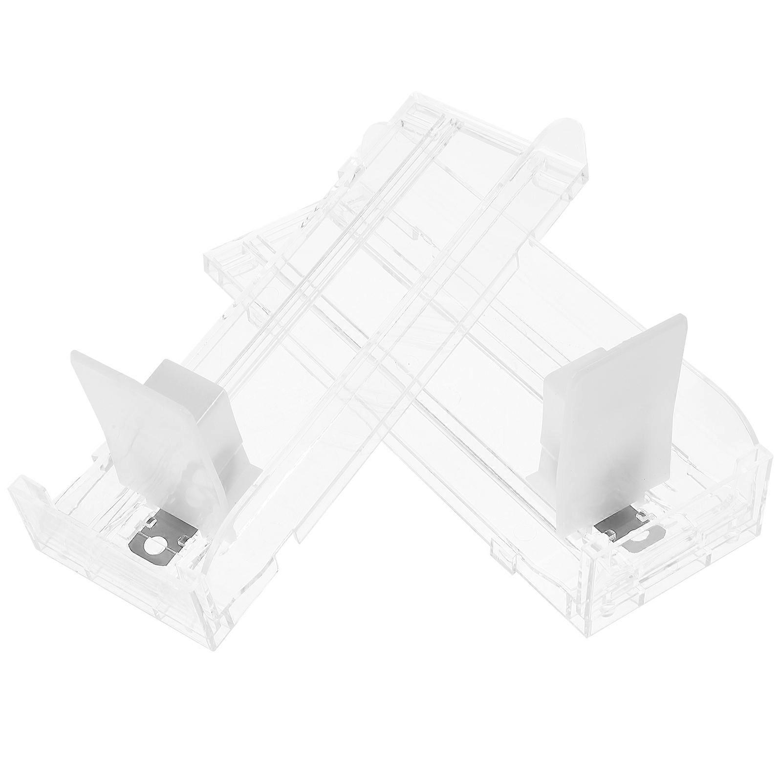 Auto-Push Showcase for Storage 6Pcs Transparent Clear Rack