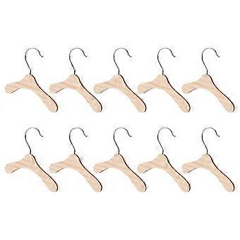 Pet Clothes Hanger Wooden Dog Clothes Rack compatible with Storage 10Pcs Design