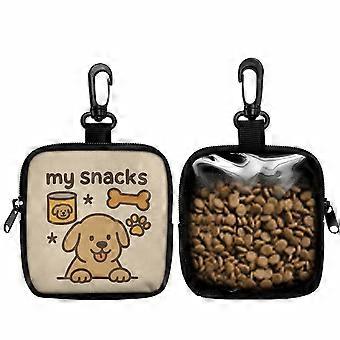 Dog Treat Pouch Training Bag with Hook and Zipper Closure, Portable Snack Holder for Dog Walking and Vet Visits
