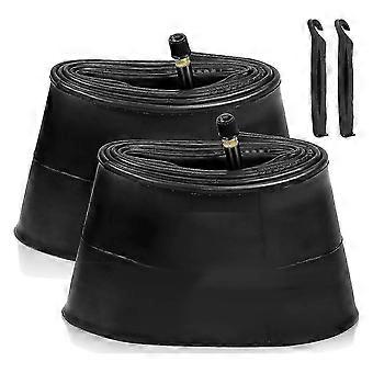 2 Pack 26x4.0 Fat Bike Tube With Av 32mm Valve, Bike Tubes With 2 Tire Levers, compatible with Road/mountain /e