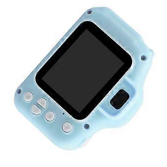 Kids Digital Camera with Timing and One Button Operation, Educational Toddler Camcorder for Children, Blue, Plastic, Built-in Battery