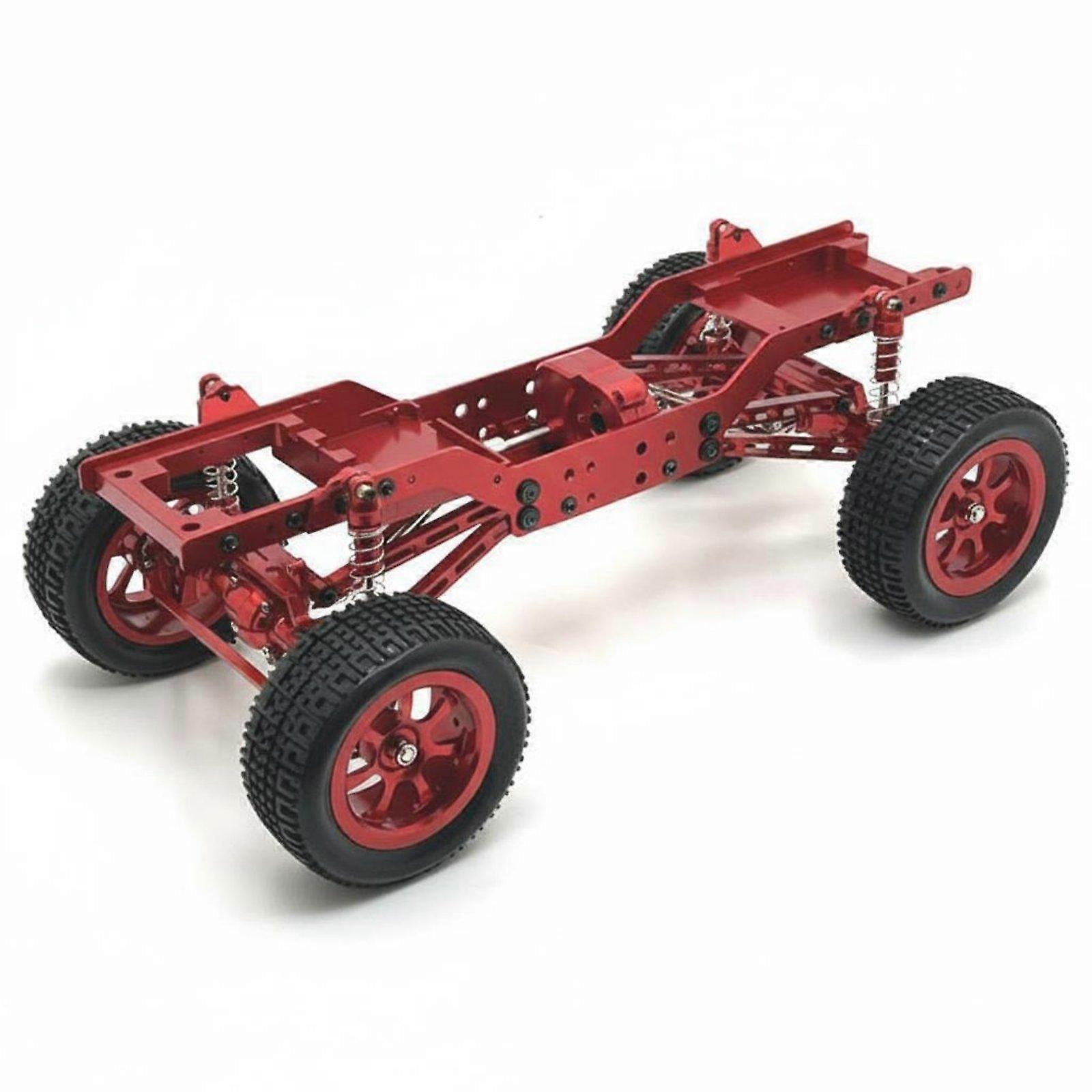 1/12 Scale RC Car Chassis Frame Elevated Axles with wheels DIY Modification