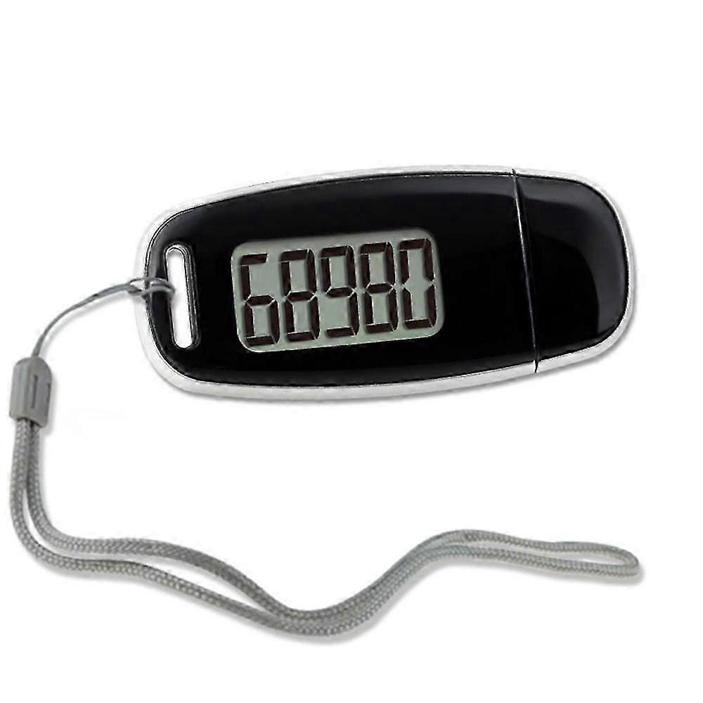 3D Pedometer Walking Step Counter USB Rechargeable with Backlight