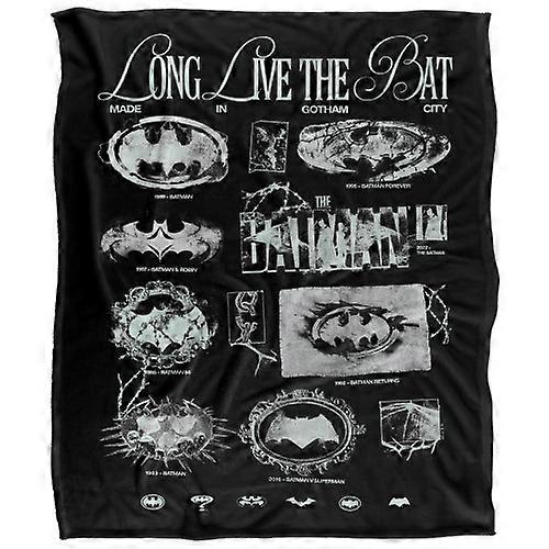 Batman Soft Touch Grunge Logo Blanket