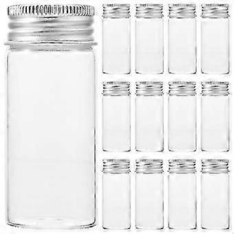 Transparent Glass Test Tubes for Leakproof Sample Storage 30Pcs Set