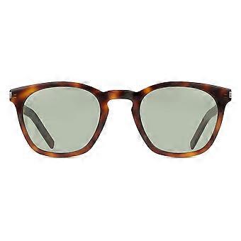 Saint Laurent SL 28 SLIM 002 Full Rim Havana Unisex Square Sunglasses UV2 Original