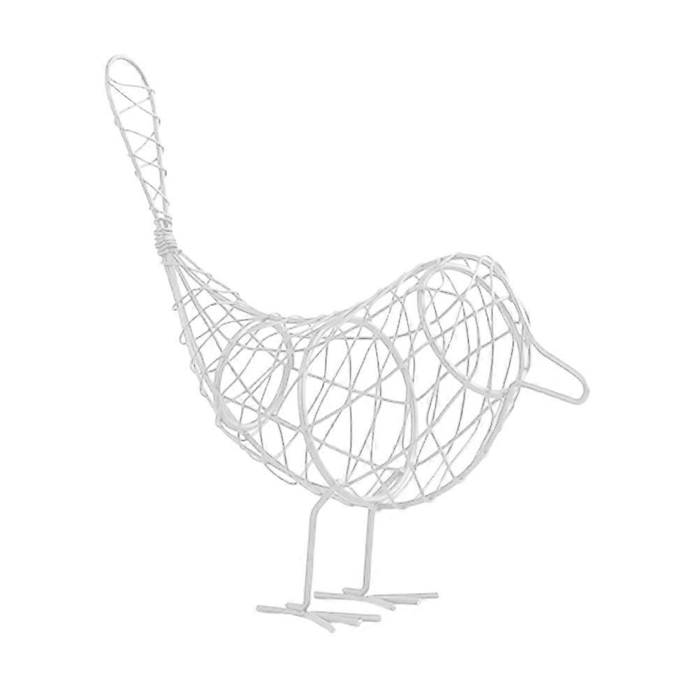 White Wire Statue for Dining Room Decor 3Pcs Bird Craft Set