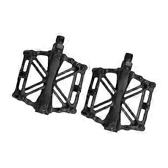 Aluminum Light Weight Mountain Bicycles Platform Pedals Nonslip Bicycles Pedals Wide Flat Cycling Pedals Easy to Install  White