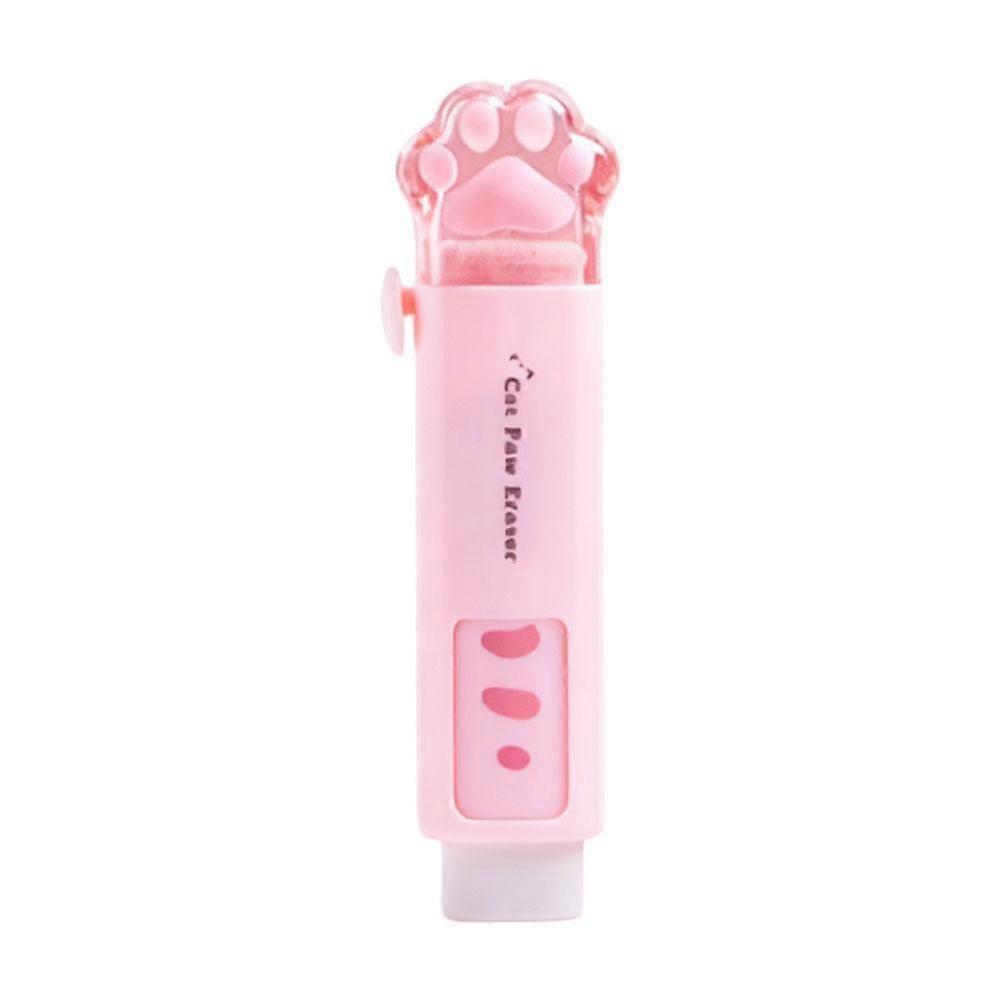 Cat Paw Eraser 9.5 Cm Push Pull Sliding For Student Rubber Tiny Cute