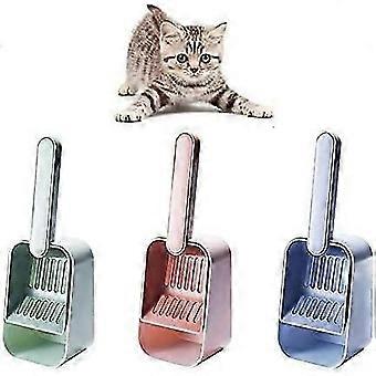 R9 Cat litter scoop Cat sweeper Pet accessories Large 8.8 x 12 x 32 cm for cleaning pet litter (2 pieces) (Green)