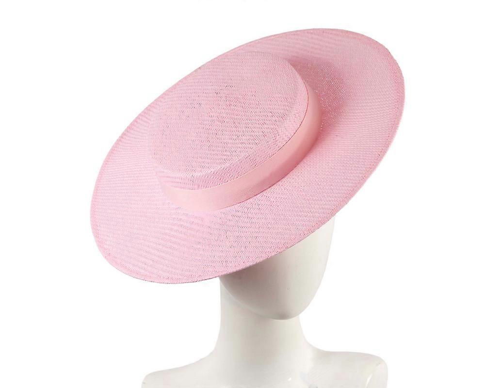Pink boater hat by Max Alexander MA977PI
