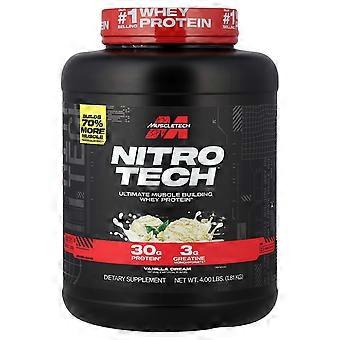 MuscleTech, Nitro-Tech™ Wei-eiwit, Vanillecrème, 1,81 kg