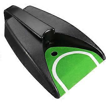 Golf Putting Trainer Automatische Putt Return - Kunststof Grijs - 27 x 16,5 cm