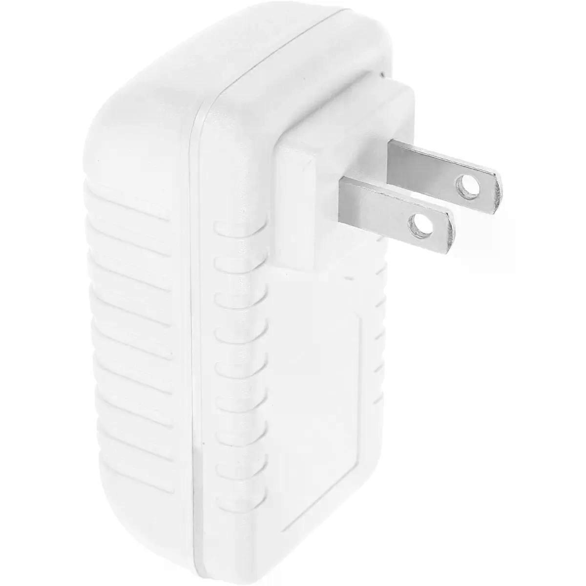 Charger Plug Secret Storage Container, Plastic White