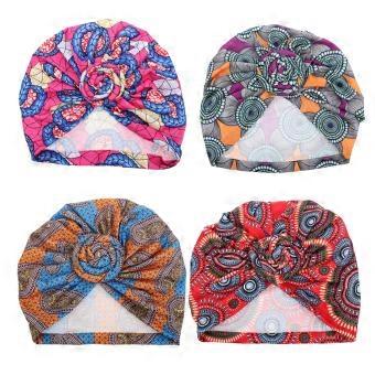 Women Versatile Hat Head Wrap Cap 4Pcs for Decoration Use Cotton