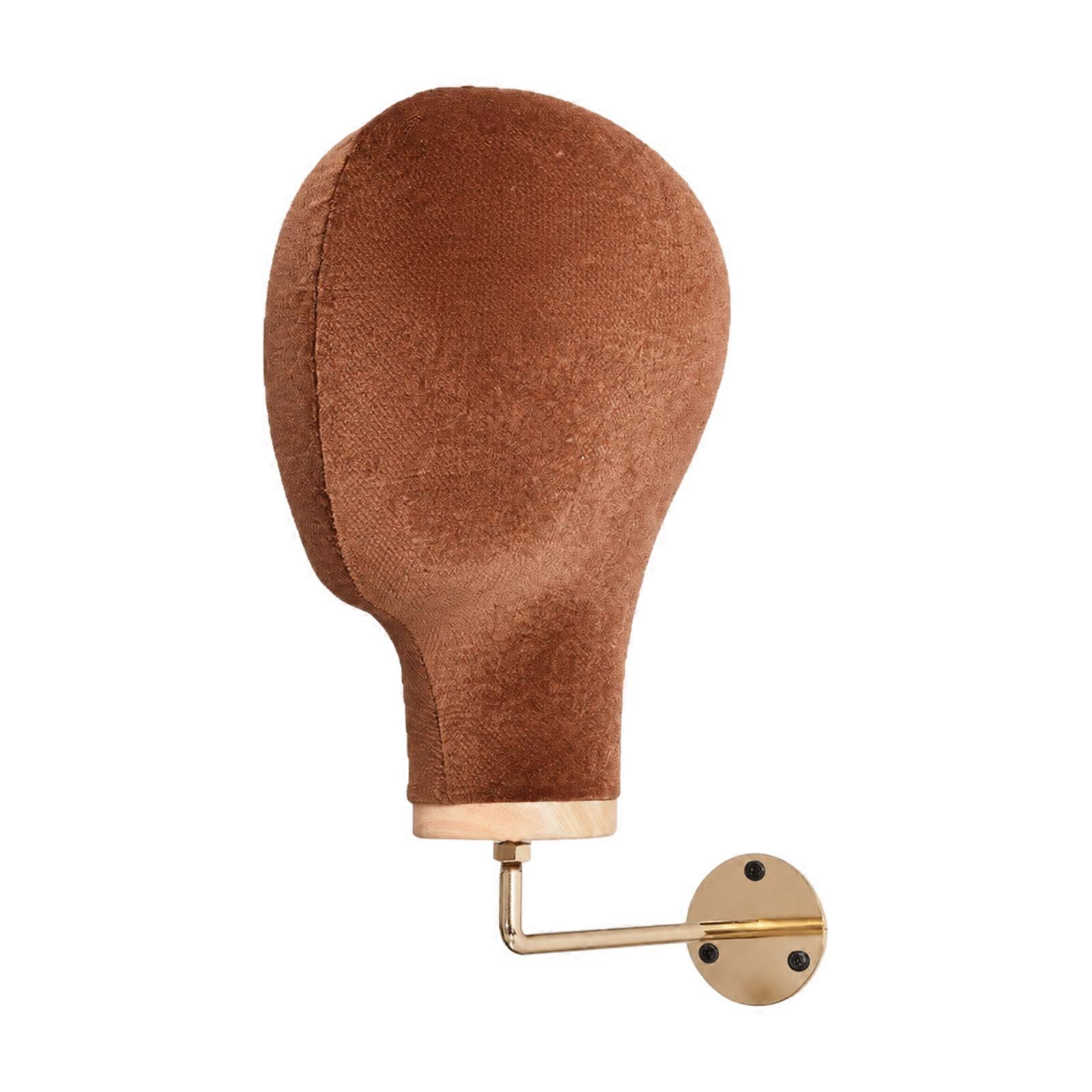 Wall-Mounted Hat Display Stand-Saving Hairpiece rack with Wall Hook Compact Head