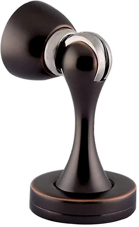 Solid Mental Magnetic Door Stop, Wall Mounted, Oil Rubbed Bronze
