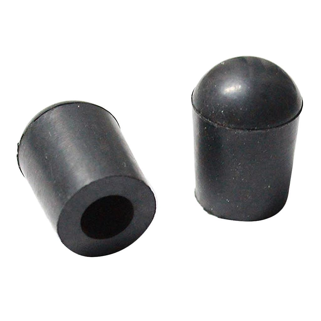 2 Pieces Black Rubber Tip for Upright Double Bass Endpin