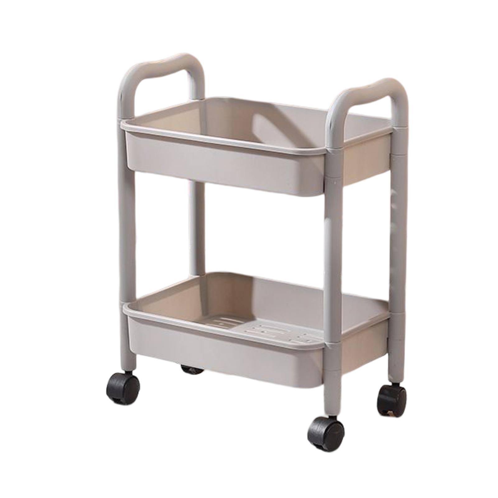 2/3/4-tier Kitchen Rolling Cart Durable Movable Rolling Cart