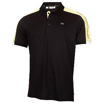 Calvin Klein Mens Miles Moisture Wicking Camisa Polo de Golfe Sustentável
