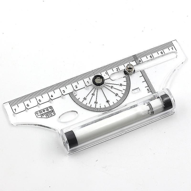 Multifunctional Drawing Ruler Portable Universal Parallel Ruler Practical Measuring Tool For School