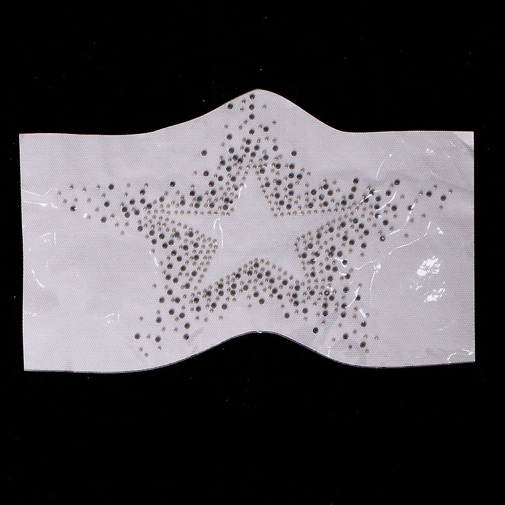 Rhinestone Crystal Star Iron On Hot Patch Heat Transfer Bling Applique Patch